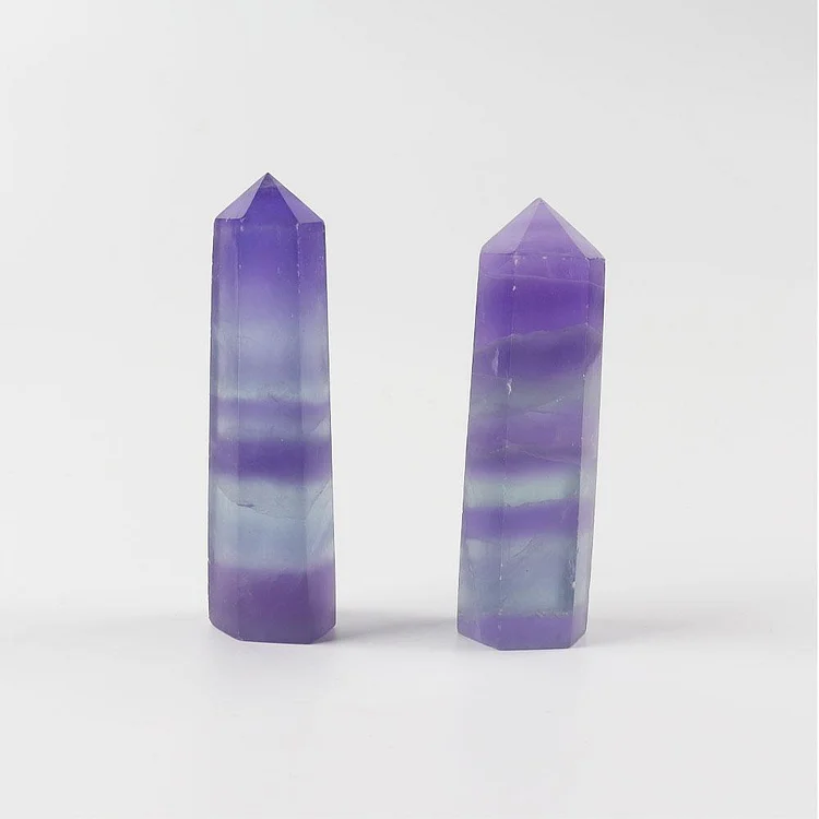 Fluorite Crystal Towers Points Bulk Set of 2