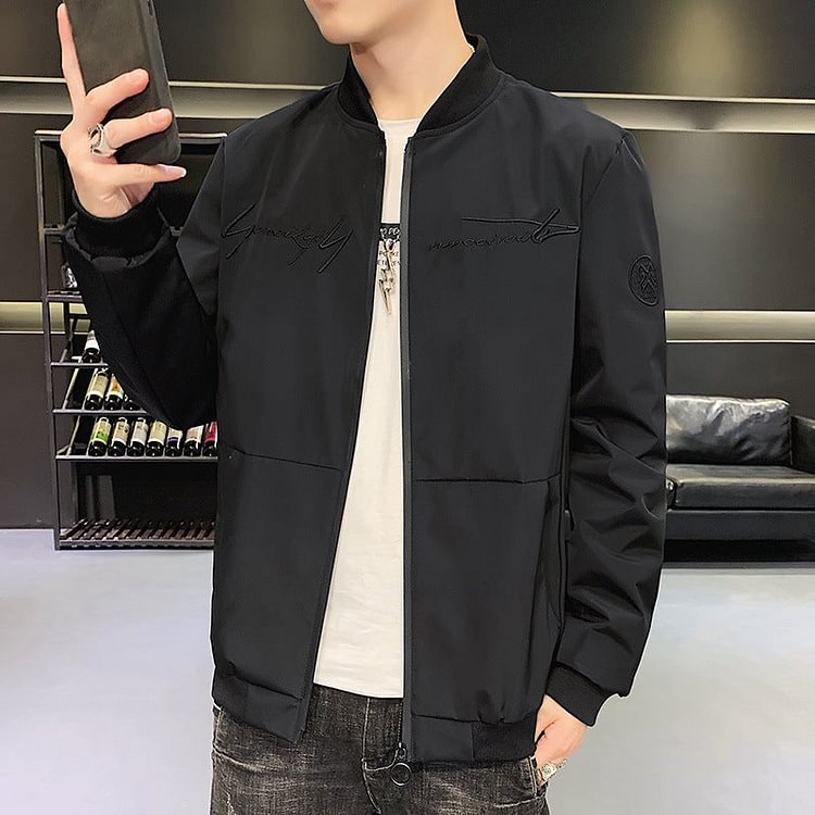 Coat Men's Autumn Jacket Baseball Uniform Autumn Men's Sports Casual Jacket Large Size Loose Men Baseball Uniform