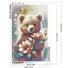 (40*60cm)Flower Bear - Full Round Drill Diamond Painting