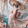 Kimono Girl-11CT Stamped Cross Stitch 50*50cm tapestrymarket