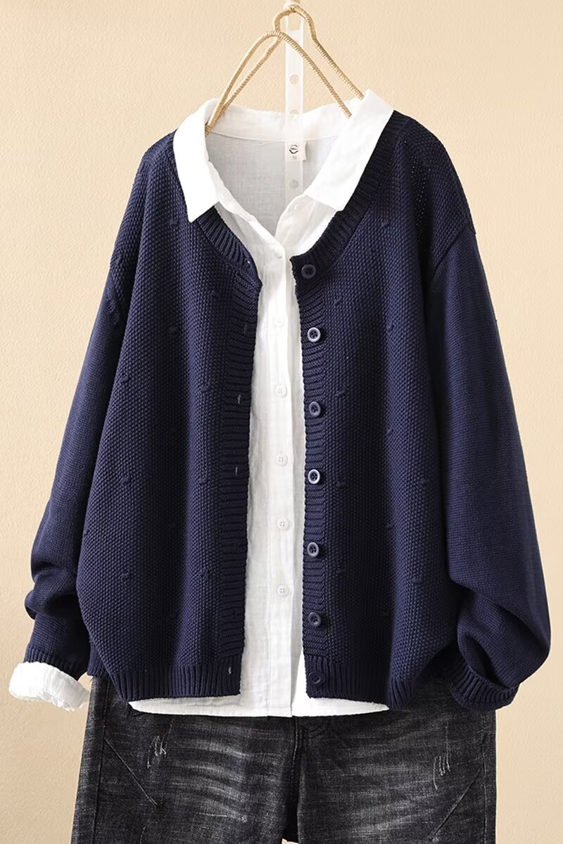 Chicfifth Sweater Women Winter Long Sleeve High Quality Autumn Vintage Top Knitted Cardigan