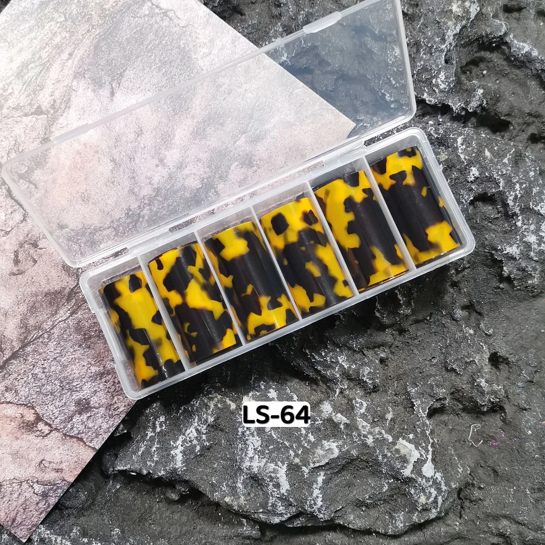 3pcs Tortoiseshell Amber Nails Foils Tortoise Shell Nail Art Transfer Foil Decals Wraps Tips Nail Manicure Decorations 4*100cm-Nail Inspo