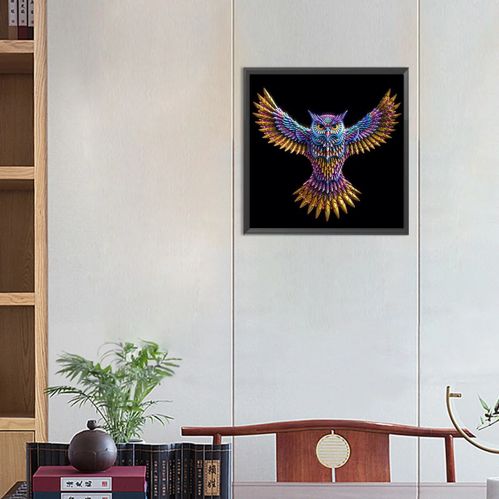 Full Round Diamond Painting 30*30cm - Owl