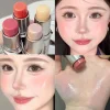 Water Light Highlight Blush Stick Shimmer Waterproof Face Contour Illuminator Lasting Moisturizer Brighten Contouring Cosmetics