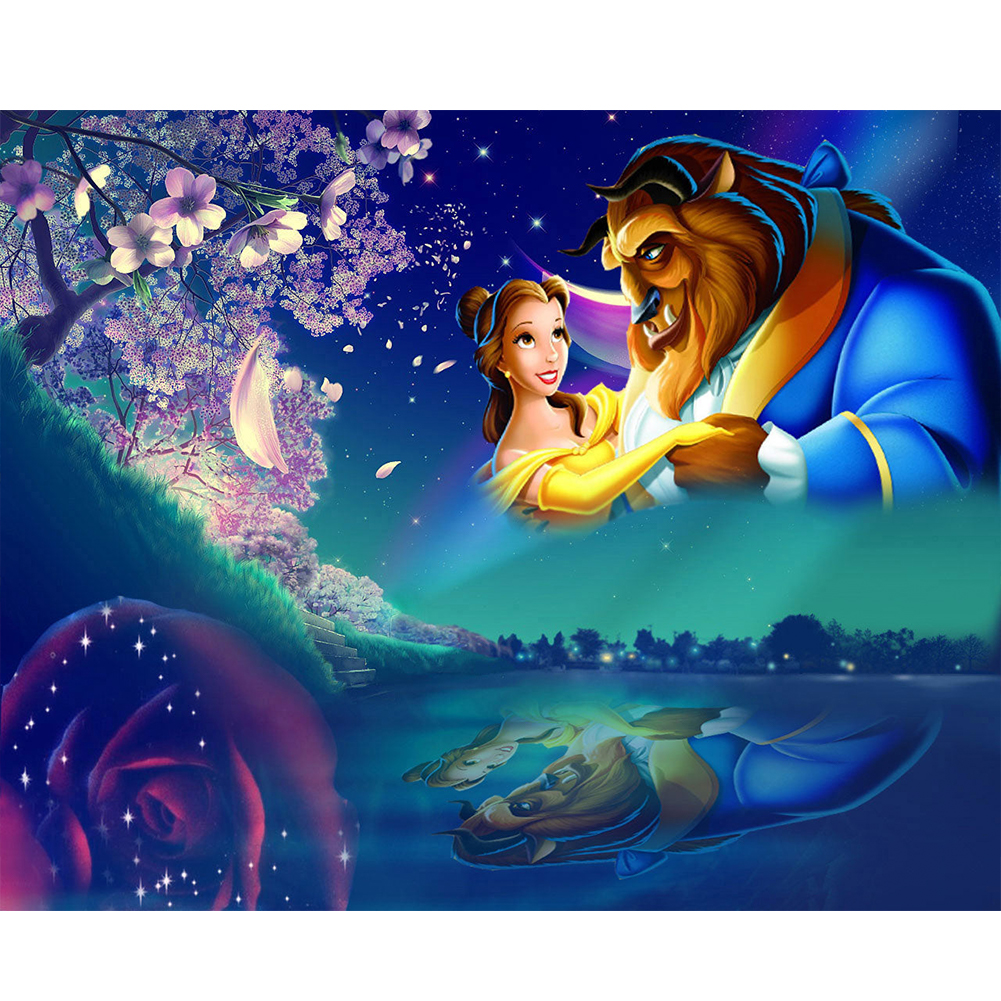 

Beauty Beast - Round Drill Diamond Painting - 40*30CM, 501 Original