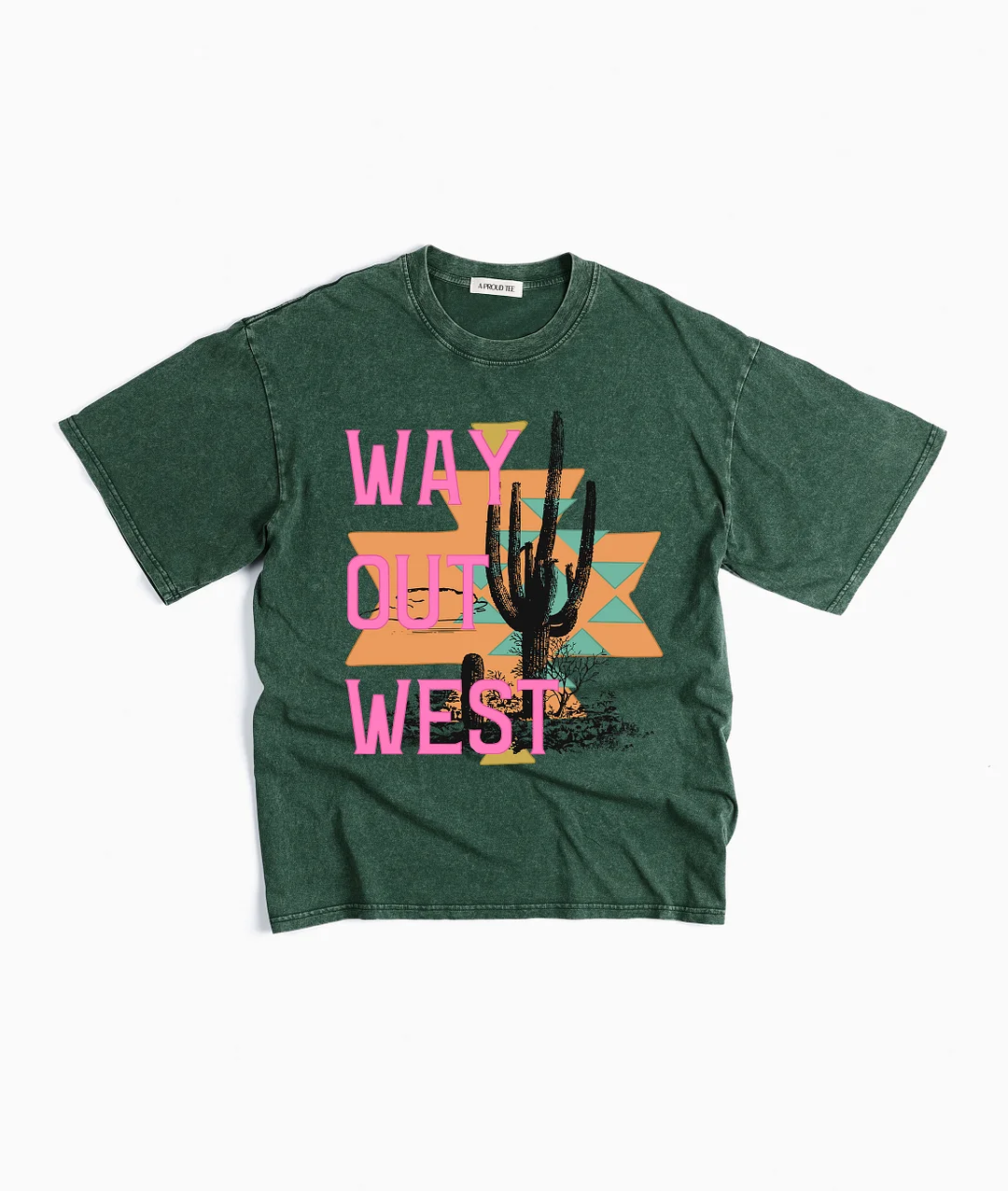 Way Out West Acid Wash T-shirt