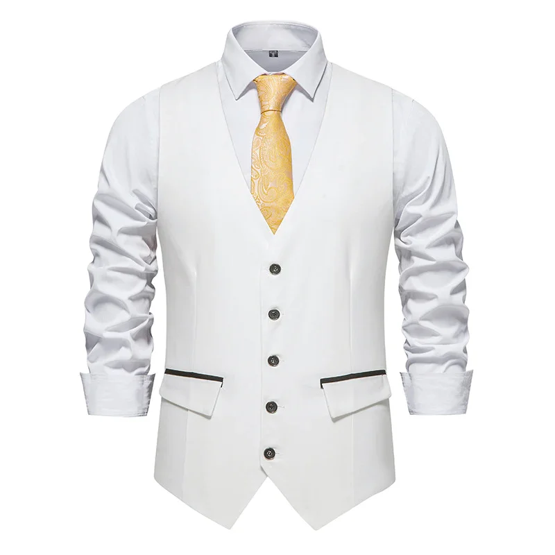 Men's Business Suit Vest Slim Fit Skinny Wedding Waistcoat
