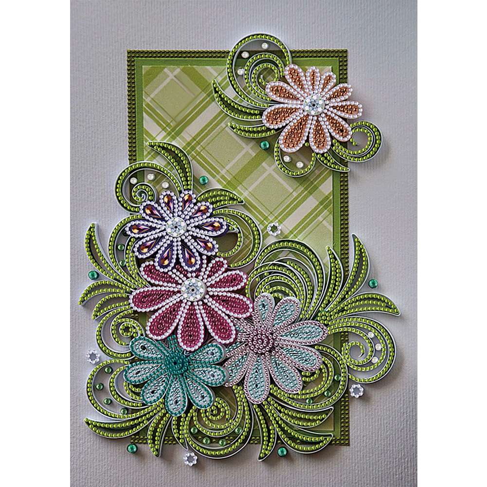 

Flower Quilling Paper - Special Shaped Diamond Painting - 30*40CM, 501 Original