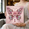 DIY Pearl Painting Butterfly for Home Wall Decor with Frame(25x25cm)