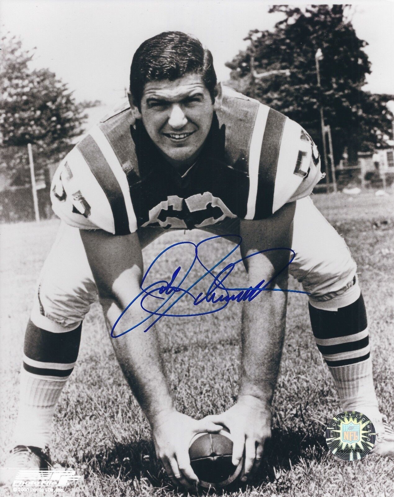 Autographed JOHN SCHMITT New York Jets 8x10 Photo Poster painting w/ COA