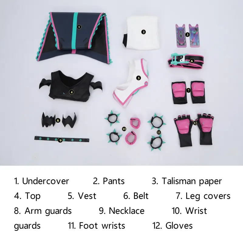 [Wetrose] Pre-Order Overwatch and Street Fighter 6 Collaboration Kiriko Han Juri Full Set Game Outfit Cosplay Costume