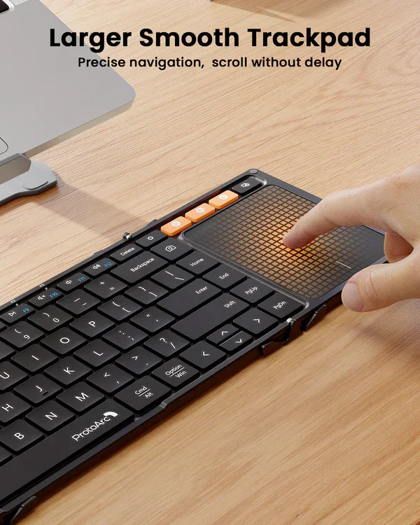 Tastatură Bluetooth pliabilă (cu touchpad) - o nouă alegere pentru biroul portabil!B