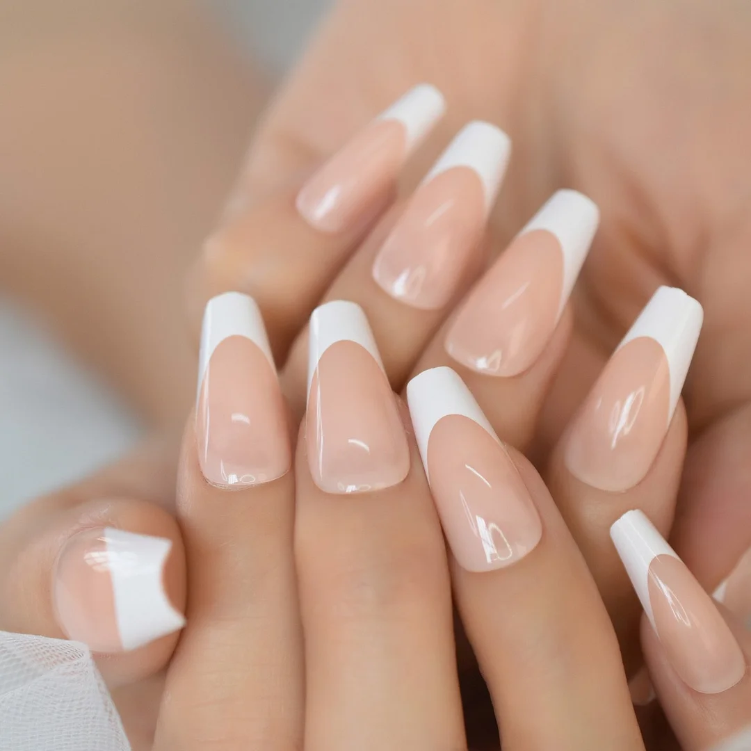 Full Cover Nails With Design Short Square Nails Tip Flase Fingernils Mixed Supplies For Professionals Reuseable EchiQ Nails Art-Nail Inspo