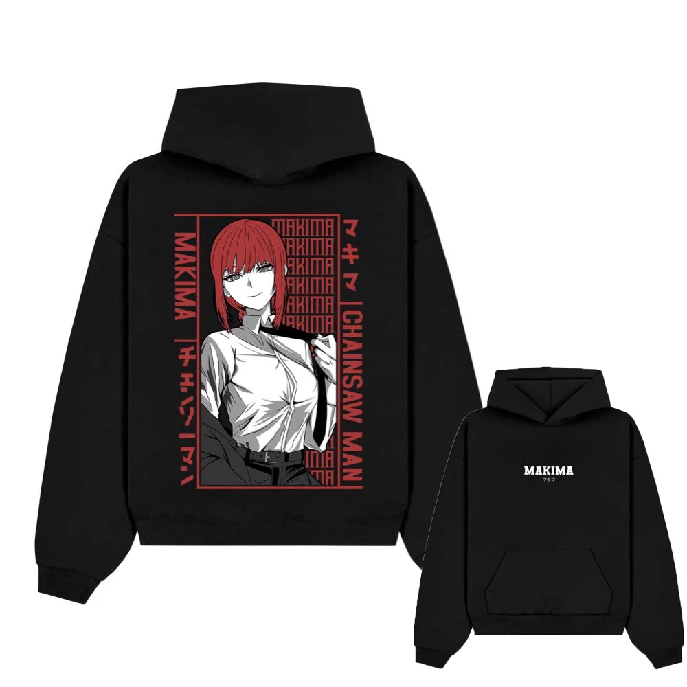 Chainsaw Man Control Devil Oversized Vintage Hoodies