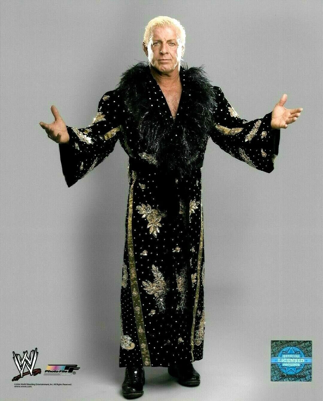 WWE RIC FLAIR OFFICIAL LICENSED ORIGINAL 8X10 WRESTLING Photo Poster painting FILE Photo Poster painting 3