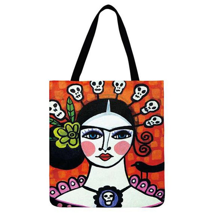 South American Girl - Linen Tote Bag