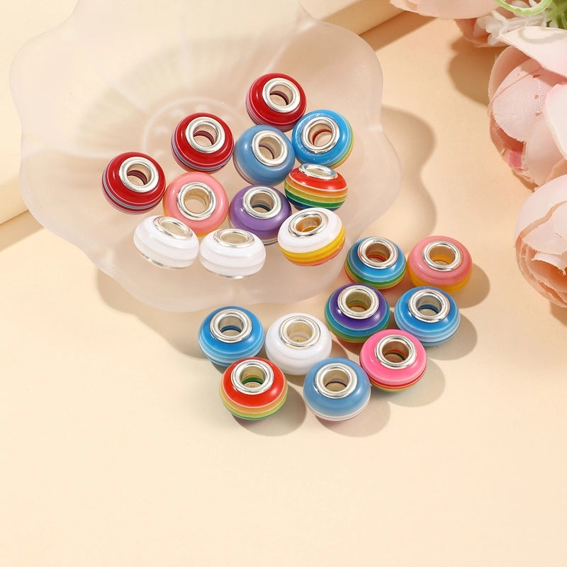 20 PCS/Package Diameter 14mm Hole 5~5.9mm Resin Round Jewelry Accessories