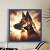 German Shepherd-14CT Stamped Cross Stitch 45*45cm tapestrymarket