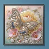 Golden Bloom Butterfly-Special Shaped Diamond Painting