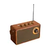 Retro Radio Speaker Wireless Portable FM Radio Receiver for Home Outdoor Travel