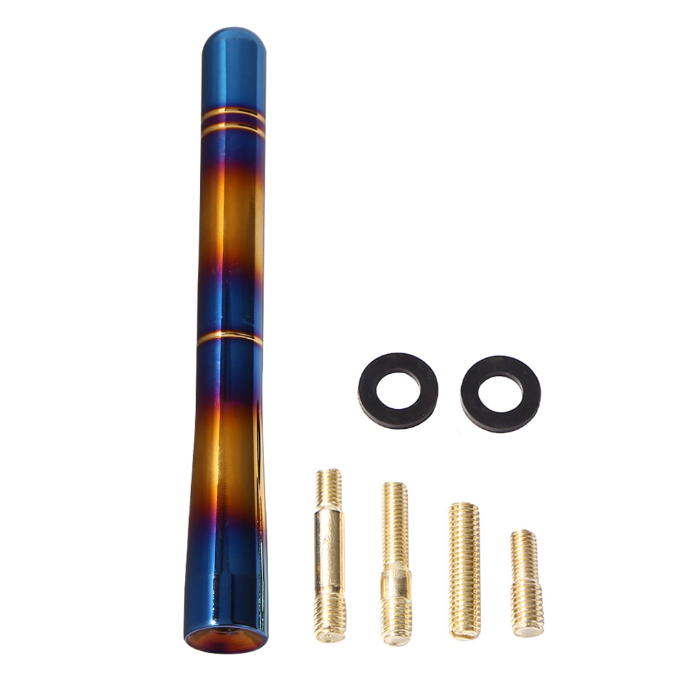 

Universal Car FM AM Radio Antenna Mast Screw Aluminum Burnt Blue 4.7 inch, 501 Original