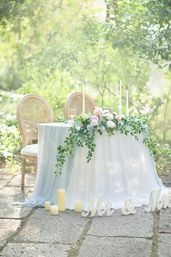 Mini Bouquet Centerpiece Set in Dusty Blue & Navy