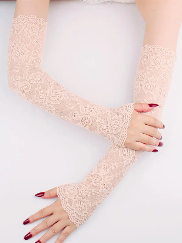 Original 7 Colors Lace Hollow Embroidered Sleevelet Accessories