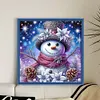 (Multi-Style) Snowman-11CT Stamped Cross Stitch 40*40cm/15.75*15.75in