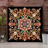 Schwarzes Gold, Mandala-Blumenornament, speziell geformte 5D-DIY-Teilbohrer, Diamanten, Punkte, Edelstein-Kunstsets mit Rahmen, Diamanten, Gem&auml;lde, Ed