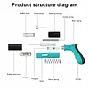 Concrete Nail Gun Kit Mini Wall Anchor Wire Slotting Device for Steel & Concrete