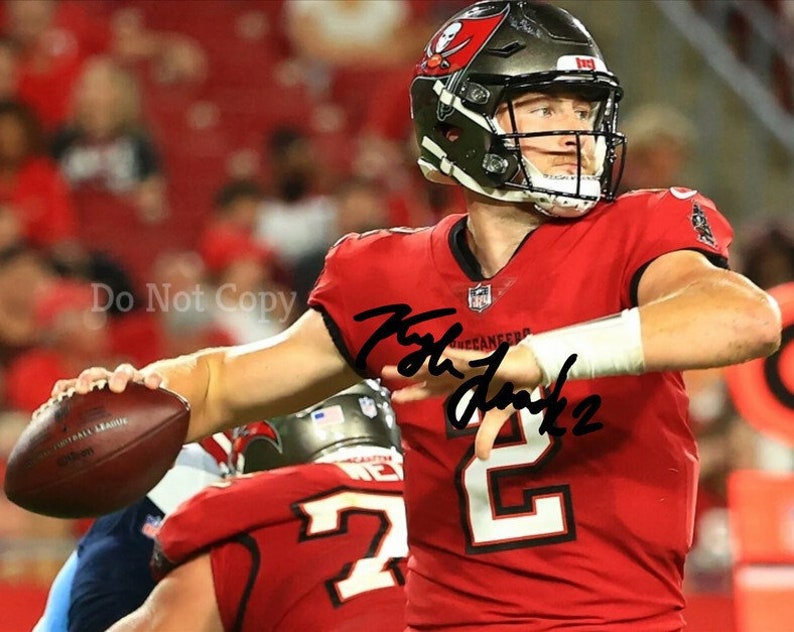 Kyle Trask Signed Photo Poster painting 8X10 rp Autographed Picture Tampa Bay Buccaneers Bucs