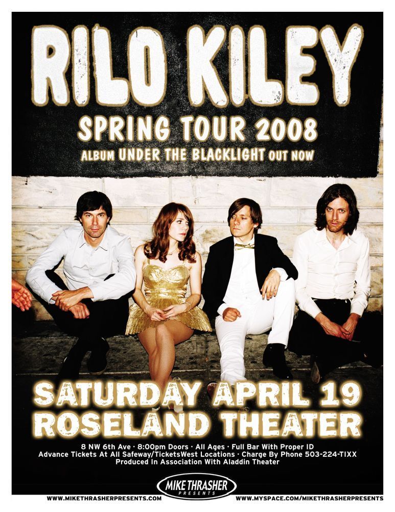 RILO KILEY Jenny Lewis 2008 Gig POSTER Portland Oregon Concert