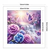 Flower Waterfall-11CT Stamped Cross Stitch 50*50cm/19.69*19.69in