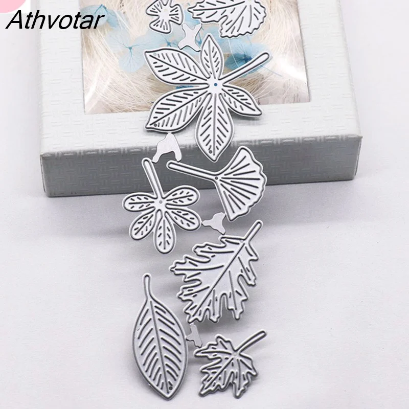 Athvotar Stencils for Decor Metal Cutting Dies for Scrapbooking New Craft Mold Notebook Mould Embossing Flower Stamps and Die