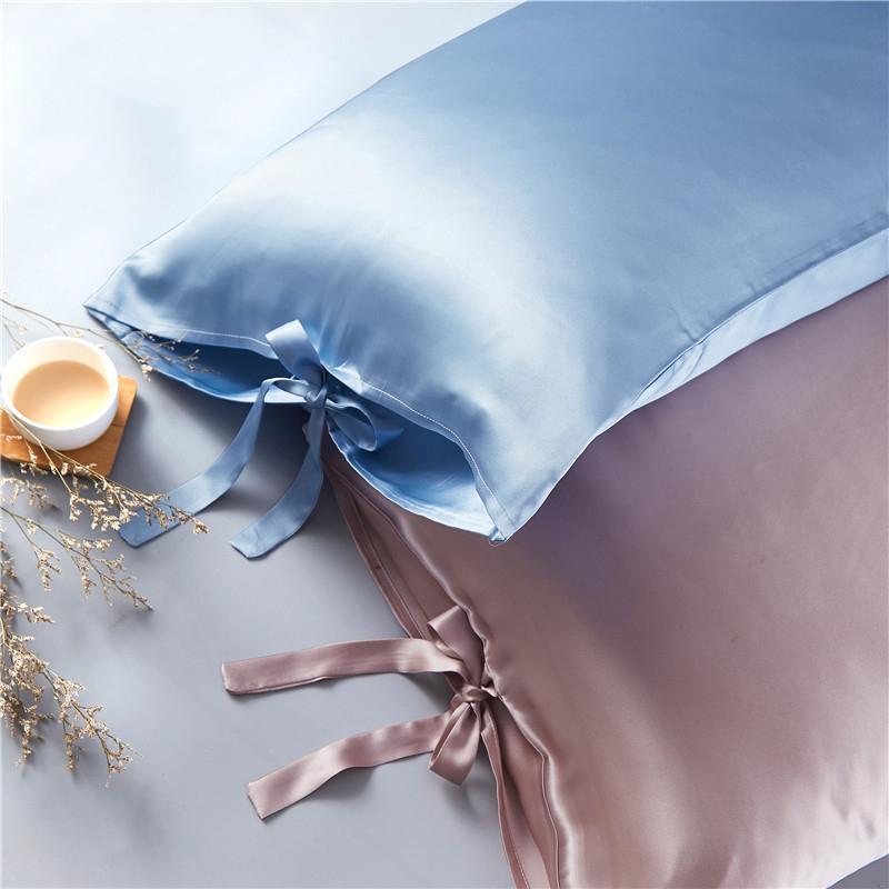 22 Momme Terse Double-Sided Lacing Silk Pillowcase REAL SILK LIFE