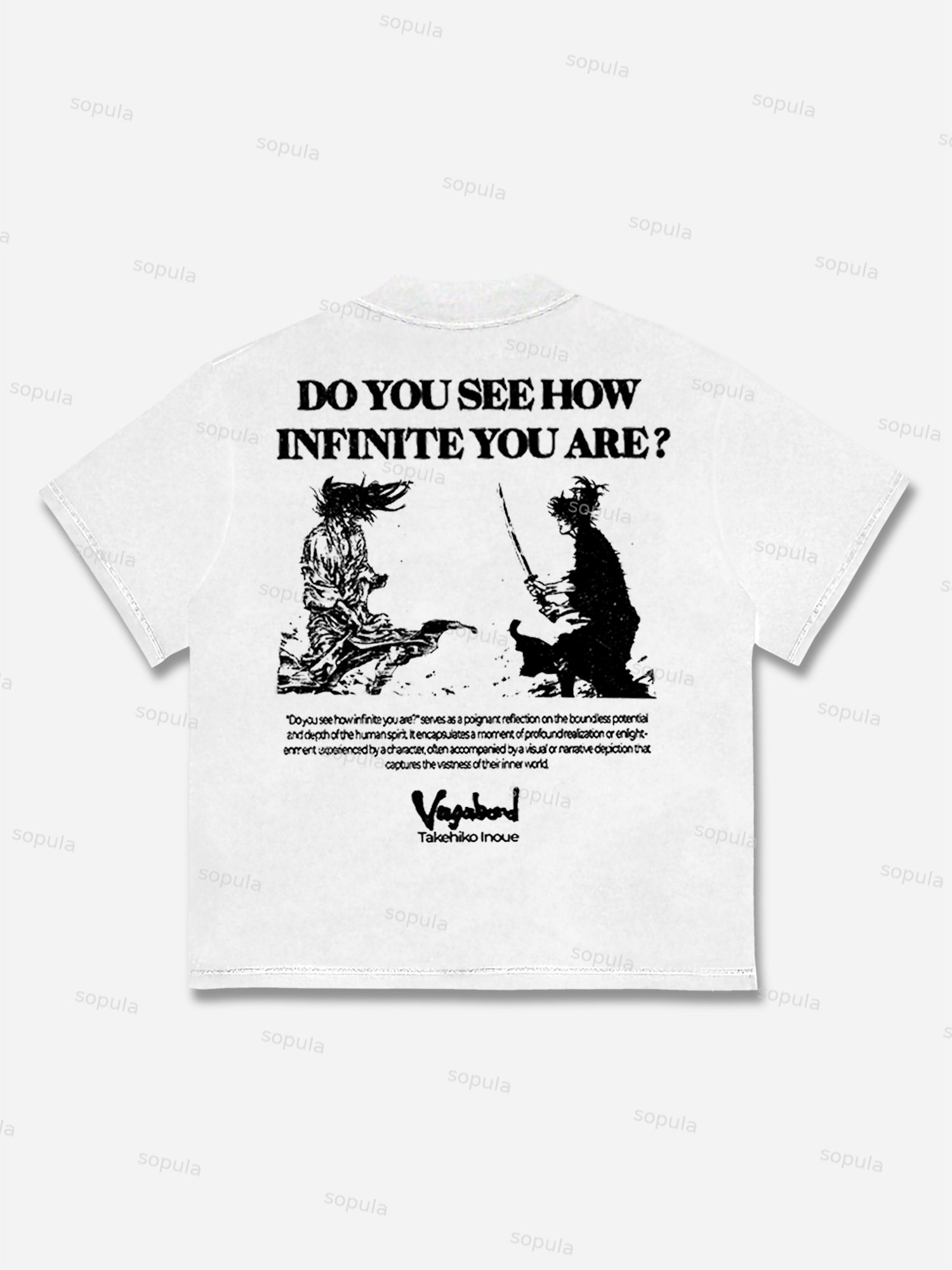 Vagabond Samurai Cotton Unisex Shirt - Sopula｜Premium Graphic Tees & Graphic Clothing