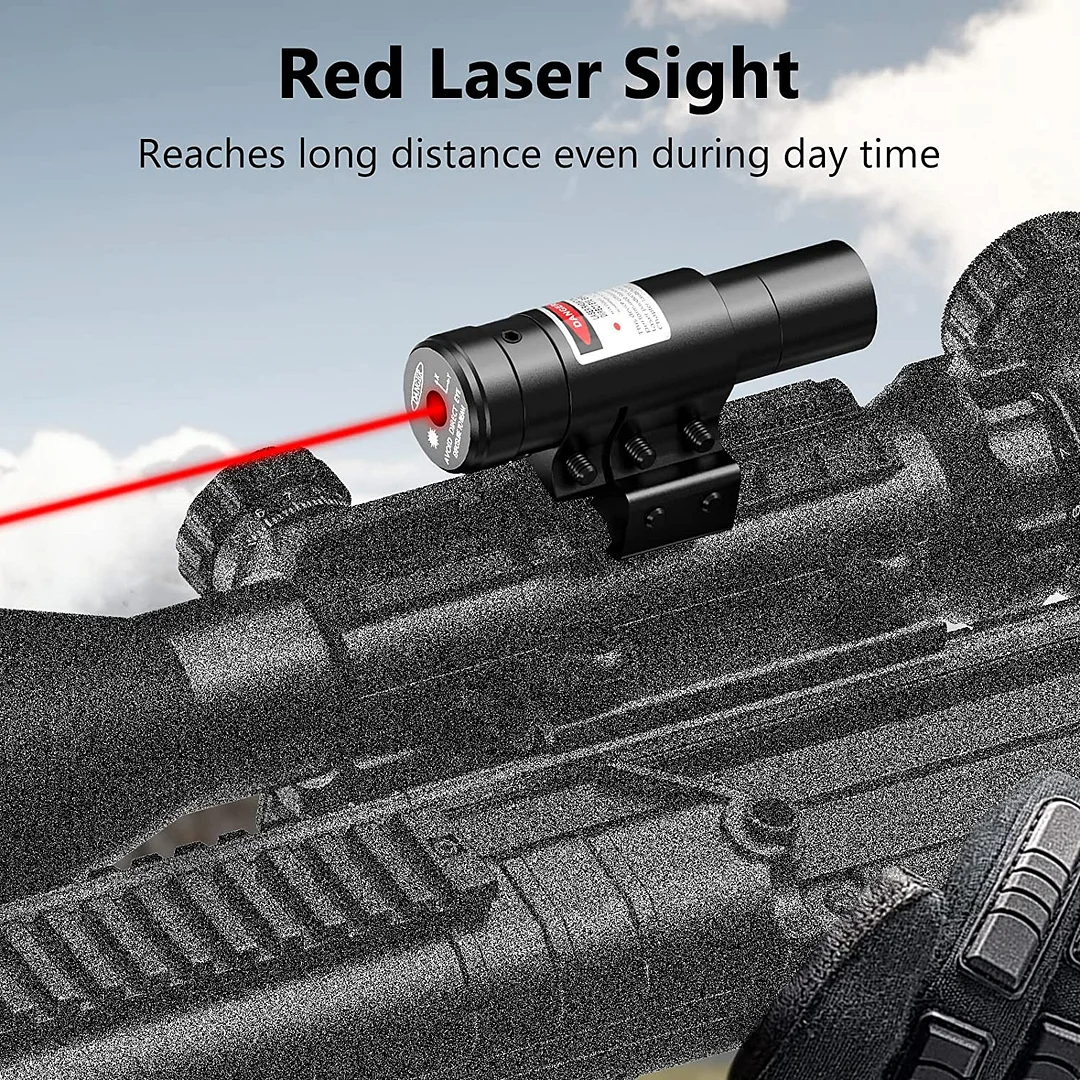 ohhunt® 4-16x50 AO Tactical Rifle Scope Dual Illuminated Optics & Illuminated Reflex Sight 4 Holographic Reticle Red/Green Dot Sight & IIIA/2MW Laser Sight