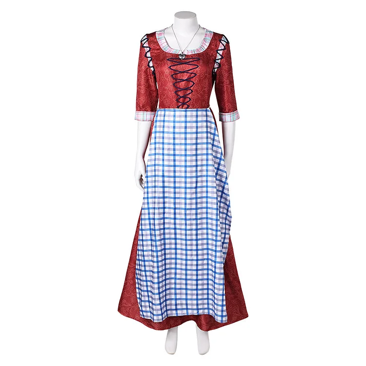 Snow White (2025) Princess Young Red Dress Apron Outfits Cosplay Costume