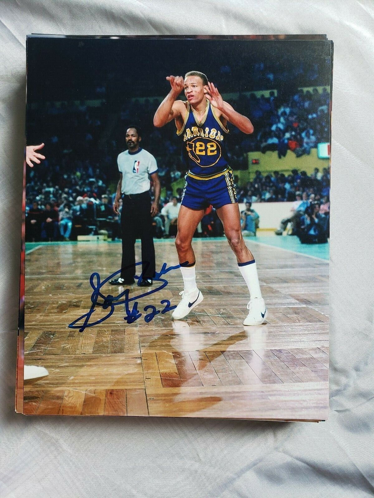 SUNNY PARKER GOLDEN STATE WARRIORS SIGNED AUTOGRAPHED 8x10 Photo Poster painting COA BASKETBALL