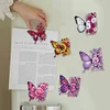 (US Local)6Pcs Acrylic Butterfly DIY Diamond Painting Fridge Stickers Craft Kit