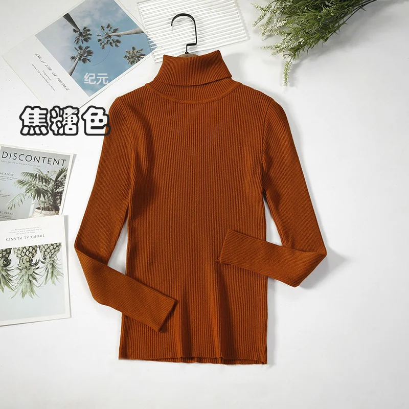 Uveng Uveng Sweater Woman With Bottom Shirt Autumn And Winter New Long Sleeves To Keep Warm Body Solid Color Knitted Shirt