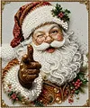 DIY Pearl Painting - Handmade Self - Adhesive Pearls - Santa Claus