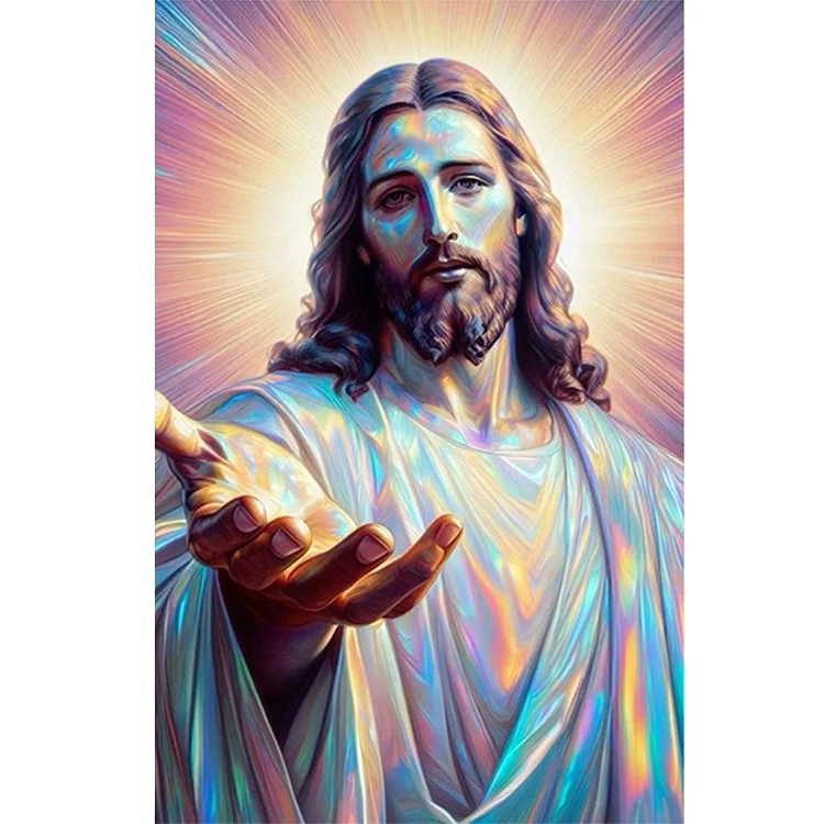 Jesus Diamond Painting by Numbers - 5D Full Round Diamond Painting Sea  Jesus