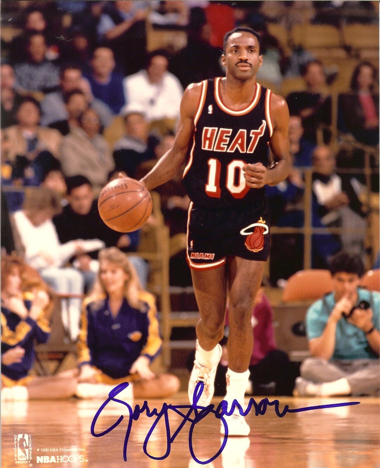 Rory Sparrow autographed 8x10 Miami Heat  Shipping