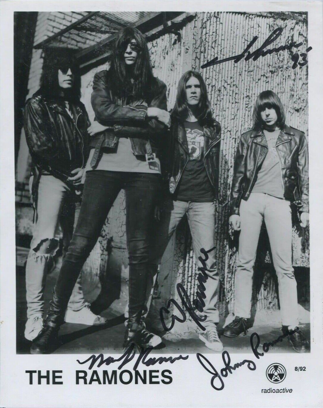 Joey Ramone and bros Autographed Signed 8x10 Photo Poster painting ( The Ramones ) REPRINT