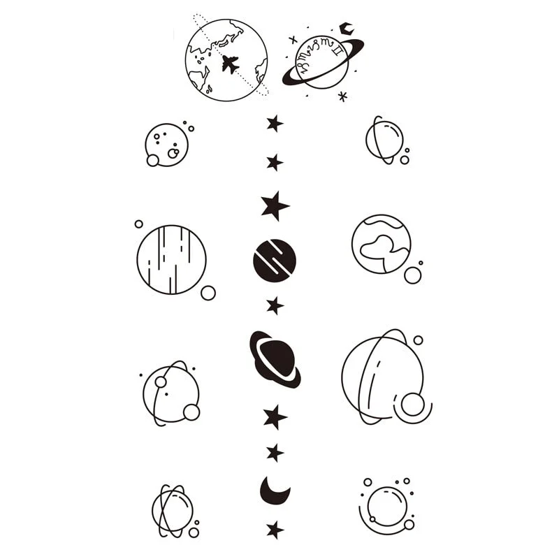 Waterproof Temporary Tattoo Stickers Butterfly Tiger Feather Design Tattoo Children Black Body Art Fake Tattoos for Men Women