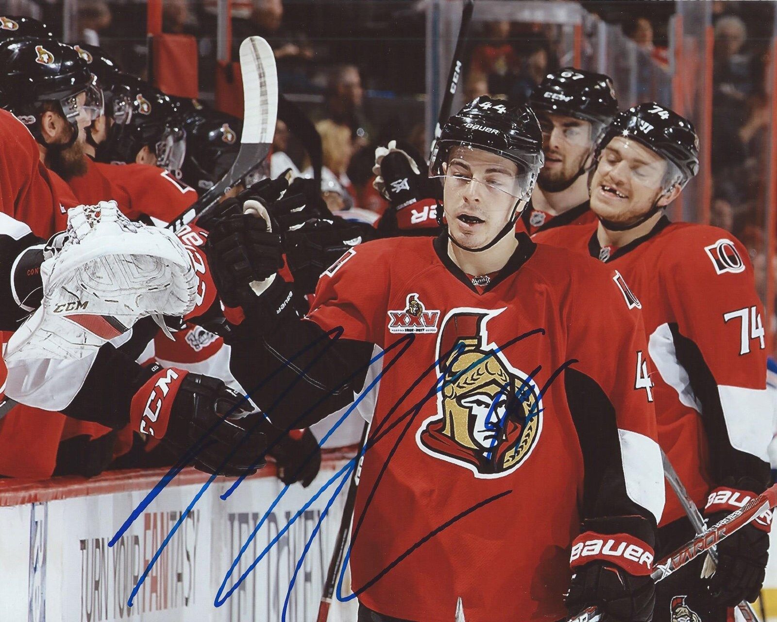 Jean Gabriel Pageau Signed 8x10 Photo Poster painting Ottawa Senators Autographed COA D