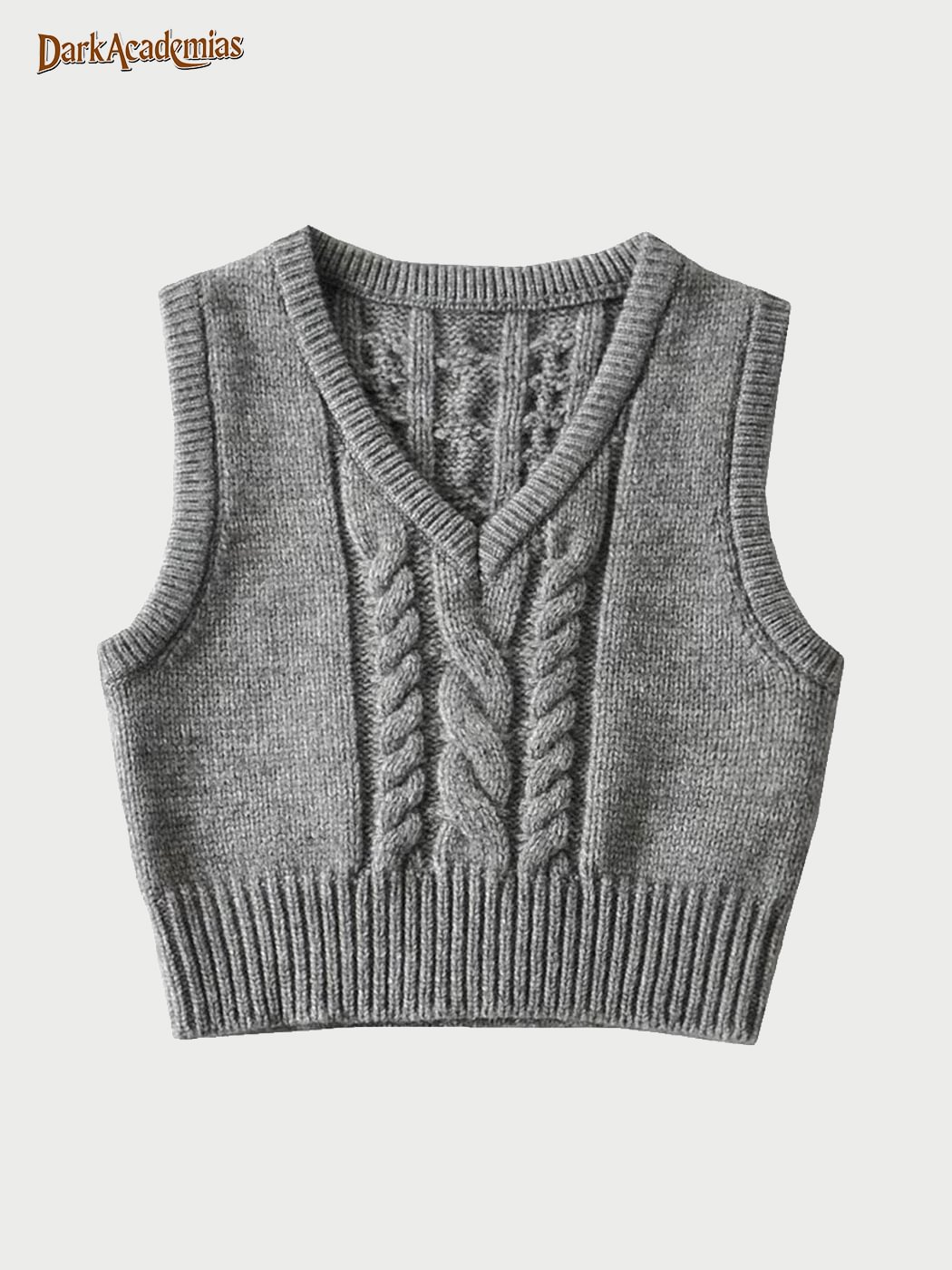British Simple Spring Knitted Vest
