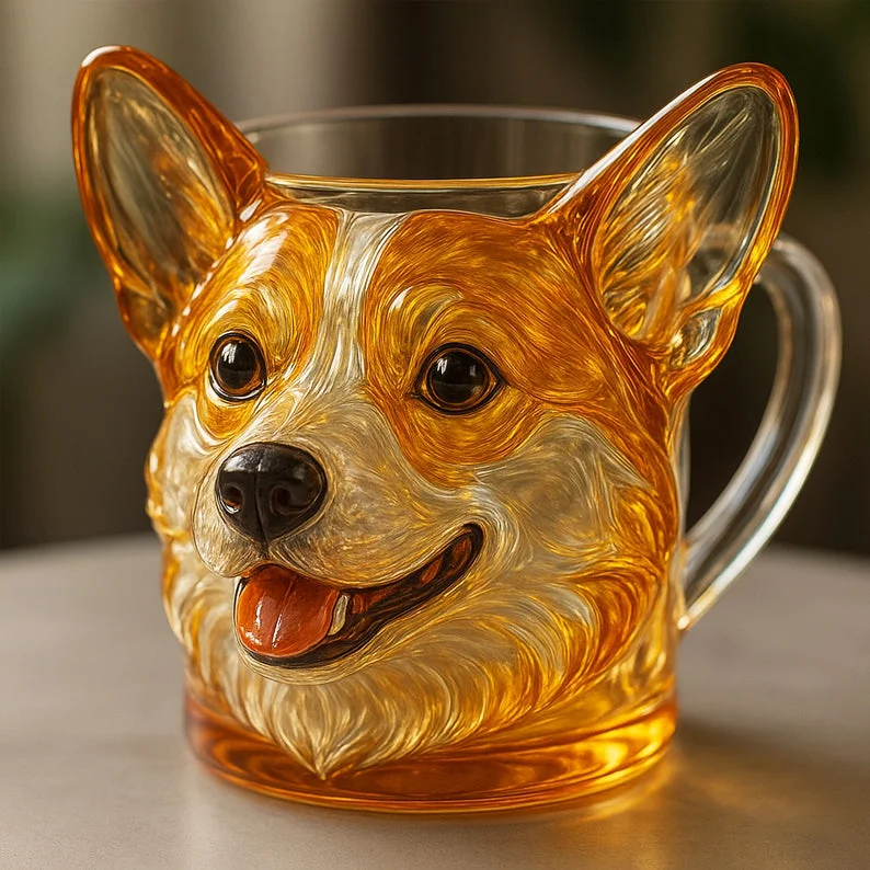 Dog Head Mugs