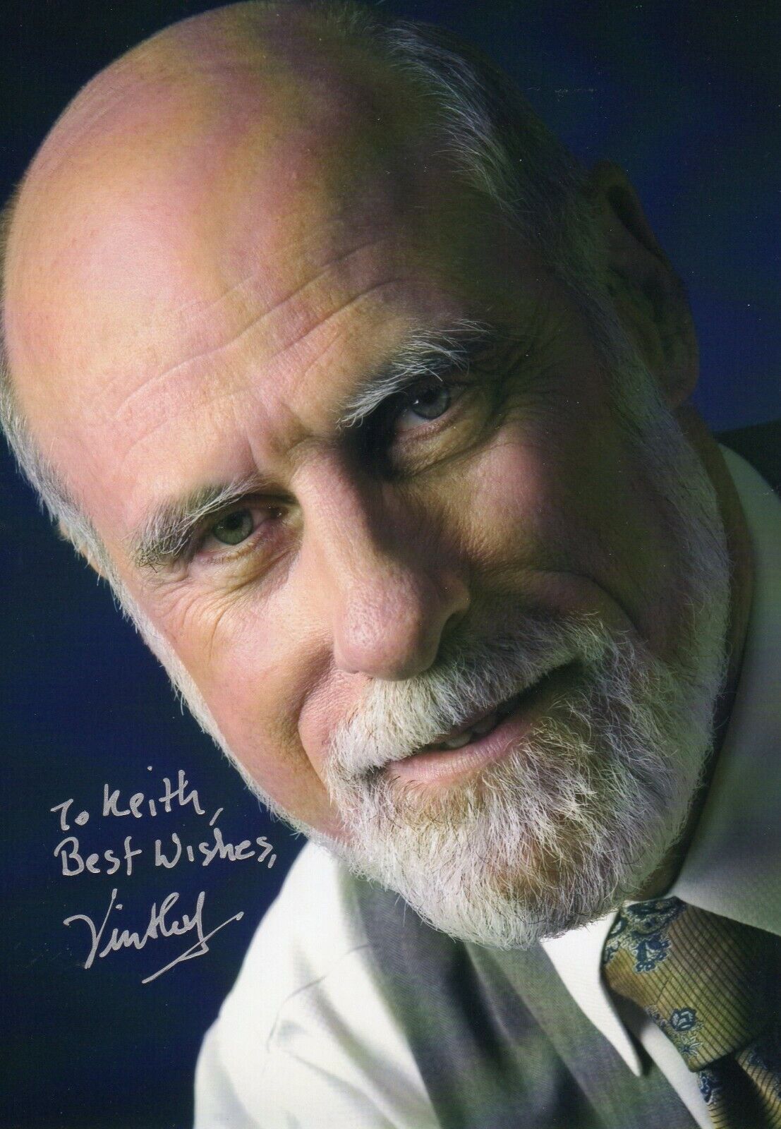 VINT CERF AUTOGRAPH, ONE OF THE FATHERS OF THE INTERNET